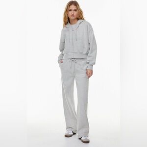 Cozy Fleece Boyfriend Basic Wide Sweatpant Size XS